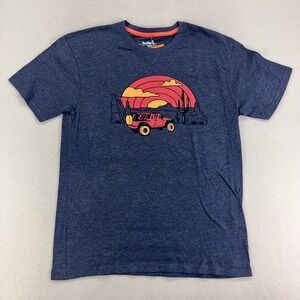 Kastlfel T-Shirt‎ Mens M Blue NWT Jeep Sunset Desert Short Sleeve Crewneck
